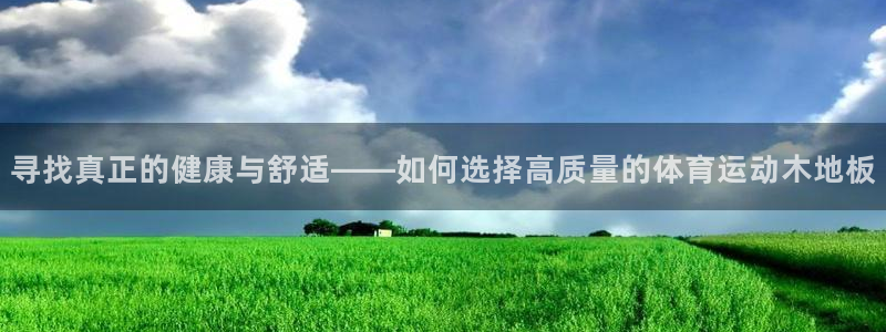 球速体育：寻找真正的健康与舒适——如何选择高质量的体育运动木地板