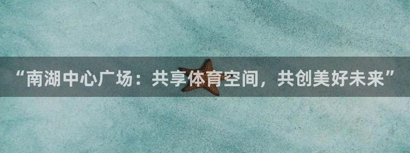 球速体育：“南湖中心广场：共享体育空间，共创美好未来”